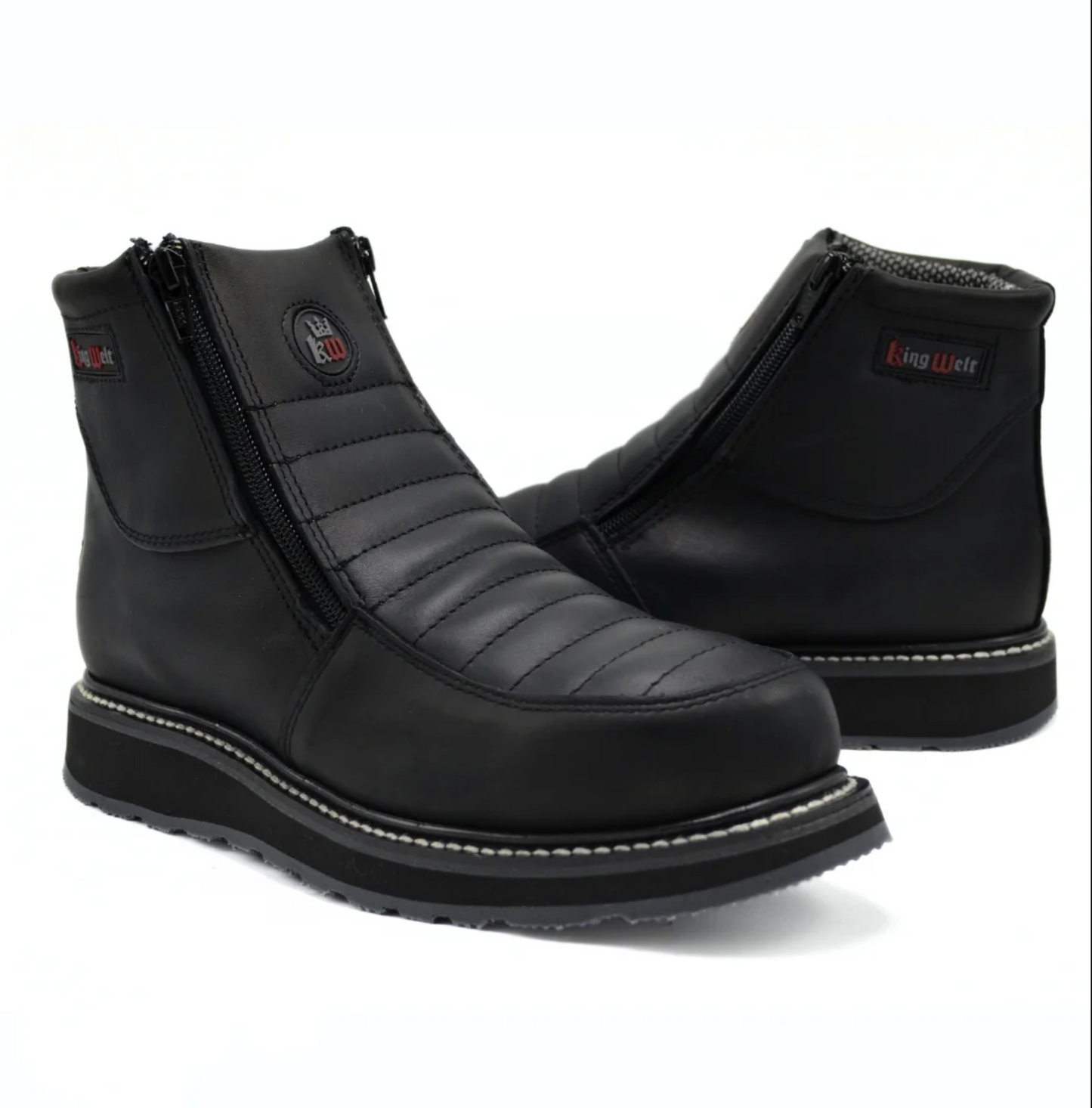BOTAS DE TRABAJO DE DOBLE DENSIDAD CON CREMALLERA DE 6" KING WELT ULTRA FLEX