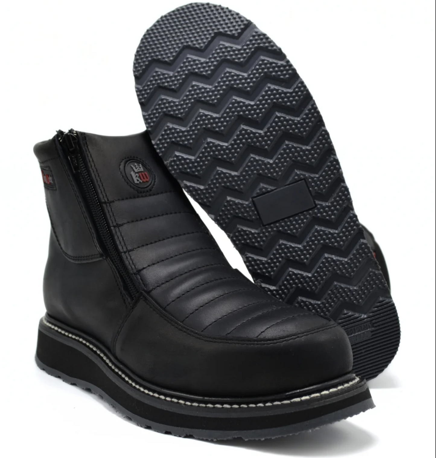 BOTAS DE TRABAJO DE DOBLE DENSIDAD CON CREMALLERA DE 6" KING WELT ULTRA FLEX