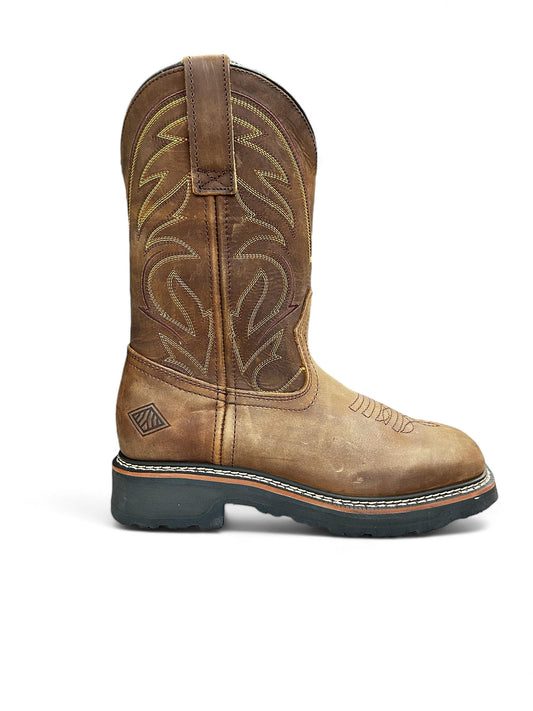 BONANZA RANCHER GRIT 12" SQUARE TOE WELLINGTON (MOC TOE)